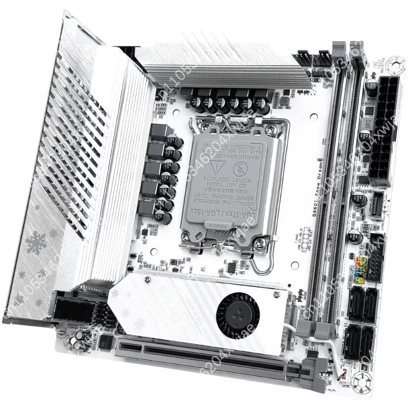 Lga 1700 Ddr5 Itx Motherboard - Placa-Mãe ITX Branca B760 LGA1700 com