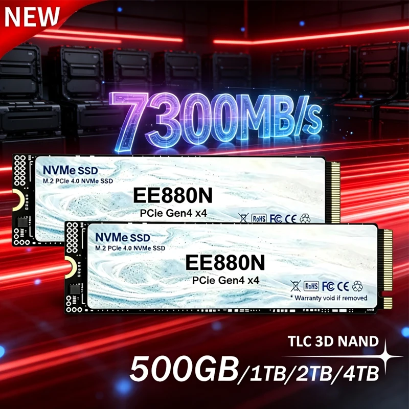 M.2 Nvme 4Tb Pcie 4.0 Ssd - 2026 Novo EE880N SSD Interno de