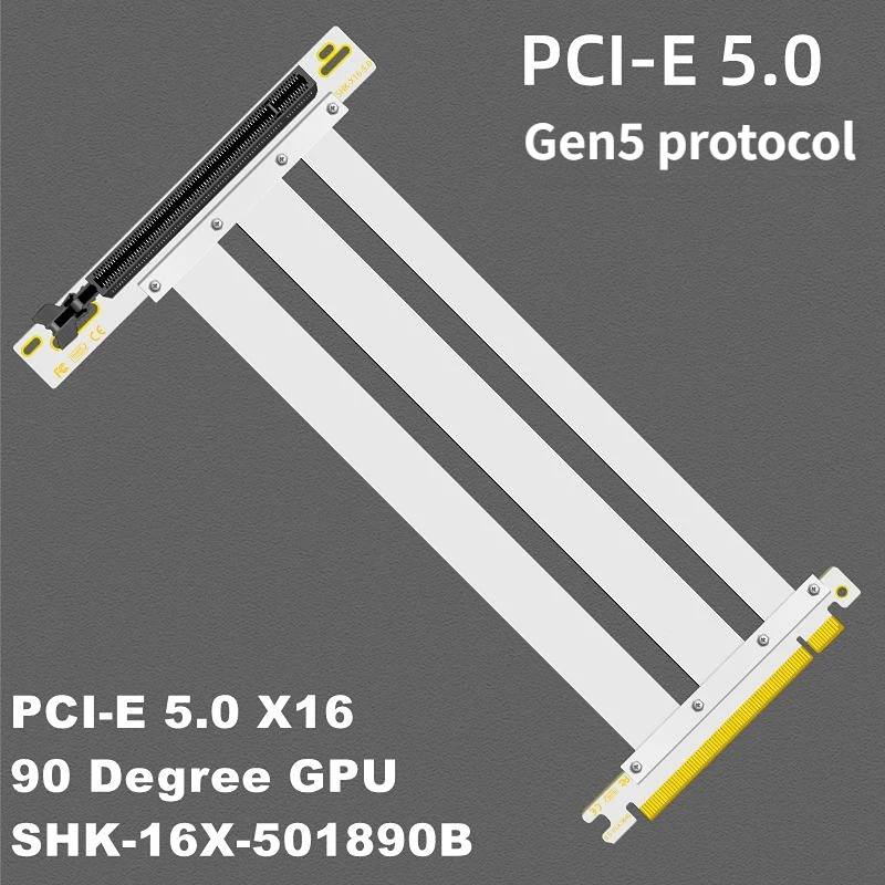 Cabo Riser PCIE 5.0 x16, ideal - Pcie 4.0 X16 Riser Cable 90 Degree avaliação e preço