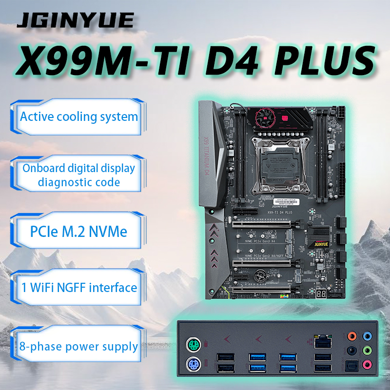 JGINYUE X99 placa-mãe Intel LG - X99 Dual Cpu Motherboard Combo avaliação e preço