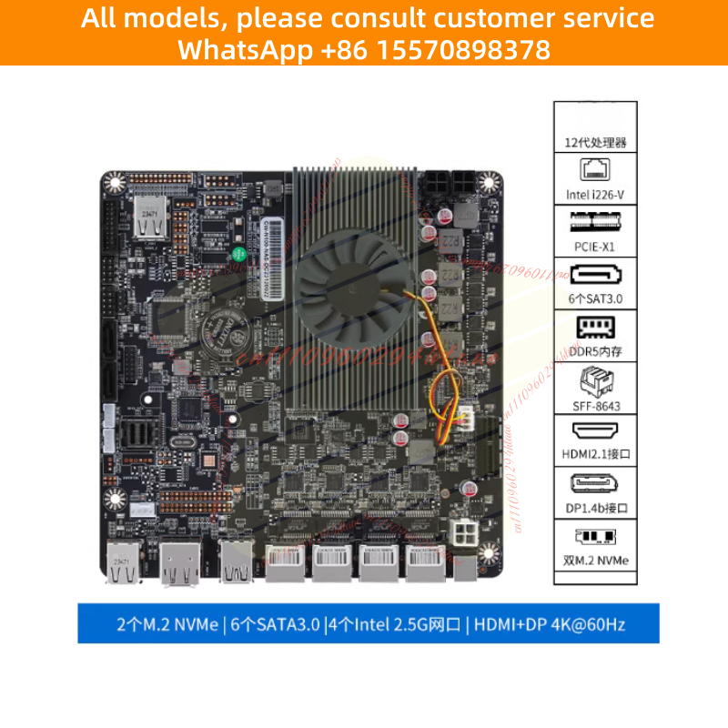 Placa-Mãe N100 Mini ITX NAS co - Nas Motherboard N100 6 Sata avaliação e preço